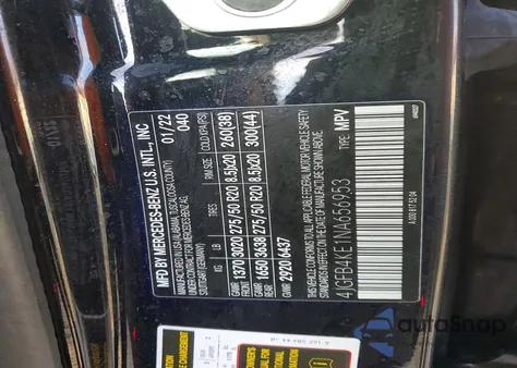 2022 Mercedes-Benz Gle 350 4Matic from USA, damaged, VIN 4JGFB4KE1NA656953